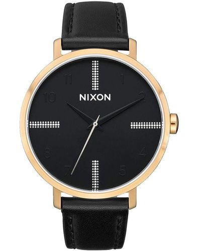 Nixon Arrow Leather Analog Display Quartz Watch - Mehrfarbig