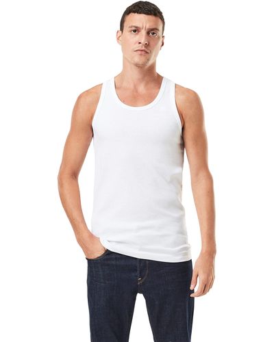 G-Star RAW Base Tank 2-Pack T-Shirt - Blanco