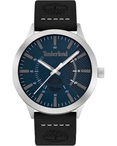 Timberland Analogue Quartz Watch With Leather Strap Tdwga2103602 - Blue