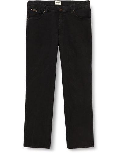 Wrangler Texas Stretch Jeans jeans Regular Fit Authentic Straight - Schwarz