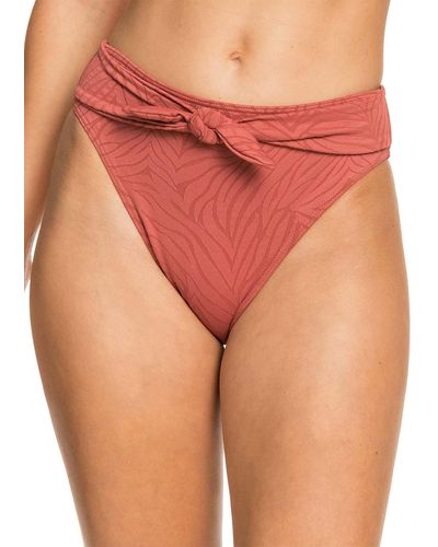 Roxy Mid Waist Bikini Bottoms for - Bikinihöschen mit mittelhoher Taille - Frauen - M - Rot