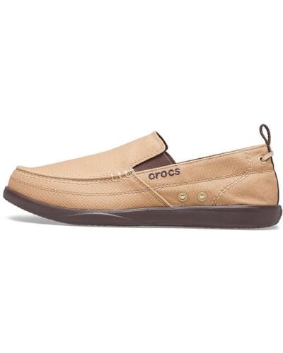 Crocs™ Walu Slip On Loafers - Natural