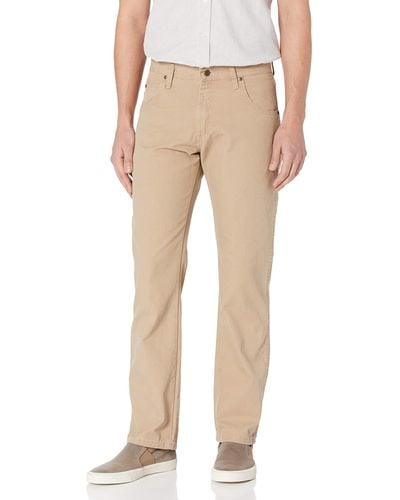 Wrangler Mens Rugged Wear Relaxed Fit Straight Leg Canvas Casual Pants - Natural