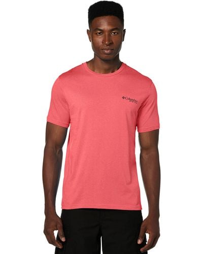 Columbia Pfg Graphic T-shirt T Shirt - Red