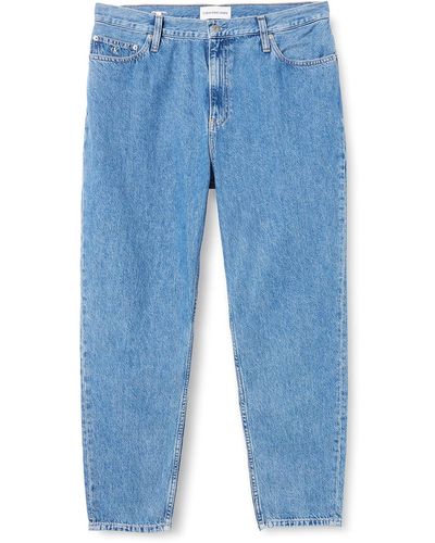 Calvin Klein Mom-Jeans Hose - Blau