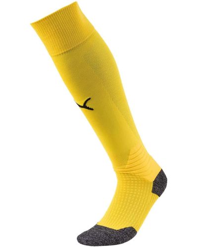 PUMA , Team Liga Socks Socken, Cyber Yellow-black, 43-46 - Geel