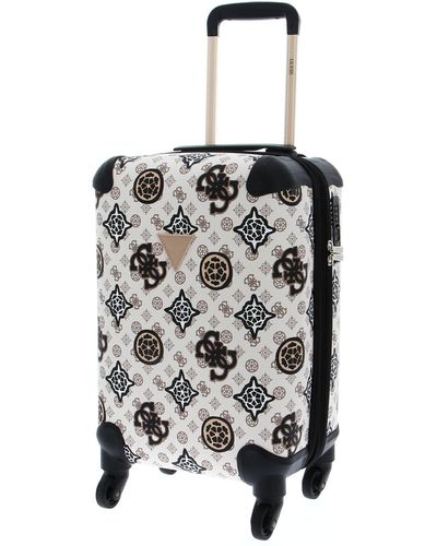 Guess House Party Travel Small Trolley Suitcase - White
