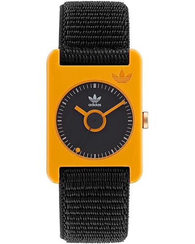 adidas 's Analogue Quarz Watch With Fabric Strap Aost22543 - Orange