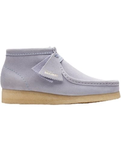 Clarks Wallabee Boot Ankle Cloud Grey Suede - Grau