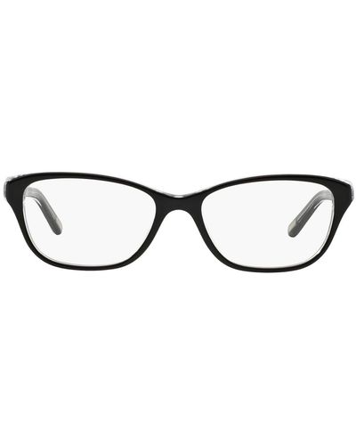 Ralph By Ralph Lauren Ra7020 Rectangular Prescription Eyewear Frames - Black