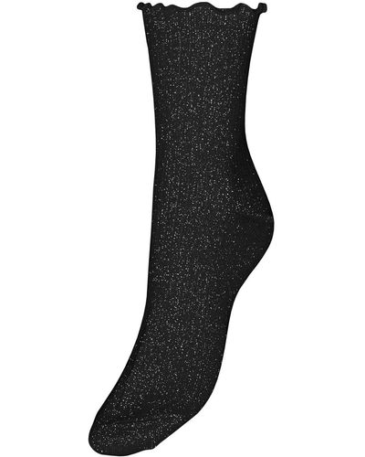Vero Moda Vmmagic Glitter Socks Noos - Black