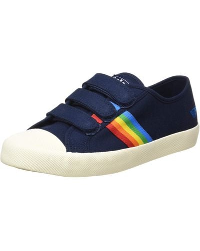 Gola Coaster Rainbow Velcro Sneaker - Blau