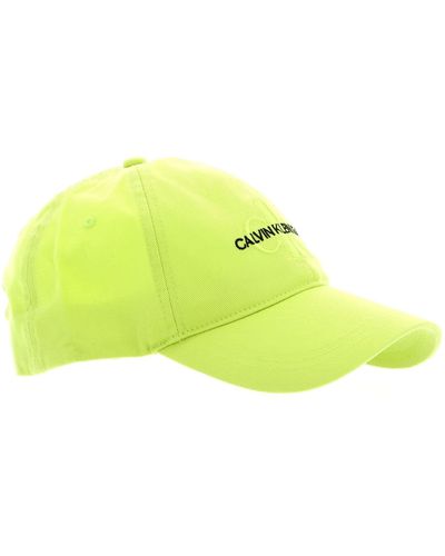 Calvin Klein Ckj Monogram Cap Acid Lime - Groen