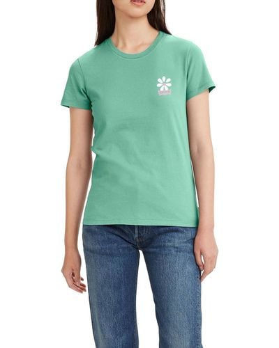 Levi's The Perfect Tee T-Shirt Graphique - Vert