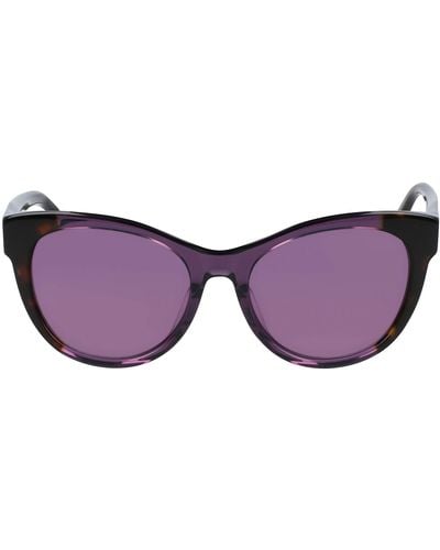 DKNY Dk533s Cat Eye Sunglasses - Purple