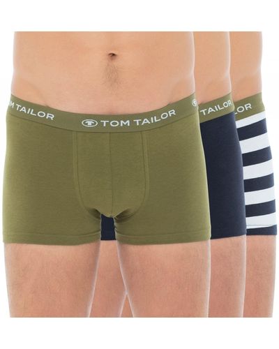 Tom Tailor 3-er Set Trunks Blau - Grün