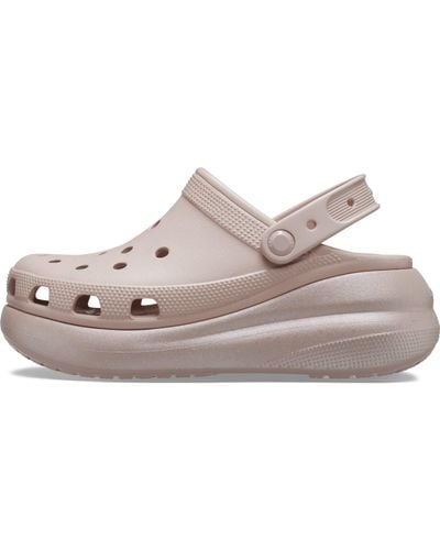 Crocs™ Adult Classic Crush Clogs | Platform Shoes - Grey