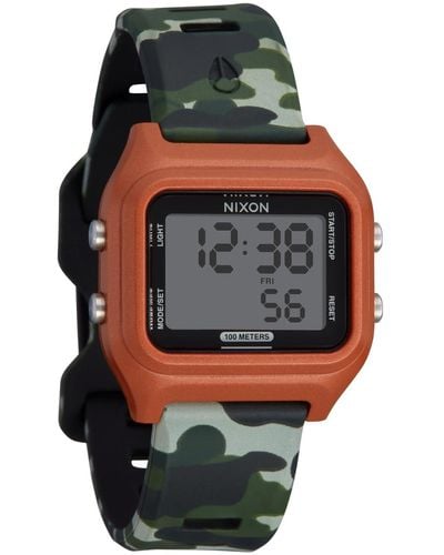 Nixon Ripper A1399-100m Water Resistant Digital Sport Watch - Grey