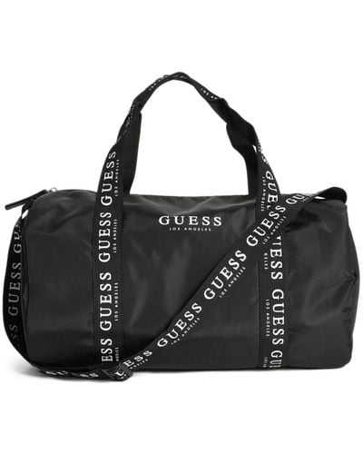 Guess Logo Duffle Bag - Black