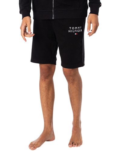 Tommy Hilfiger Pour des s Short en Molleton à Logo Lounge - Noir