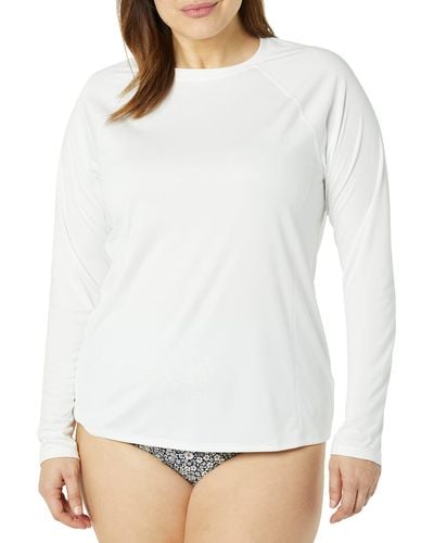 Amazon Essentials Camiseta de Surf de ga Larga Mujer - Blanco
