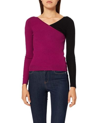 Desigual Jers_belgrado Pull Sweater - Violet