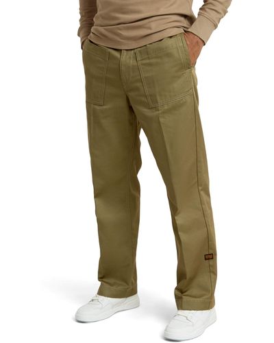 G-Star RAW Regular Straight Pocket Chinos Trousers - Green