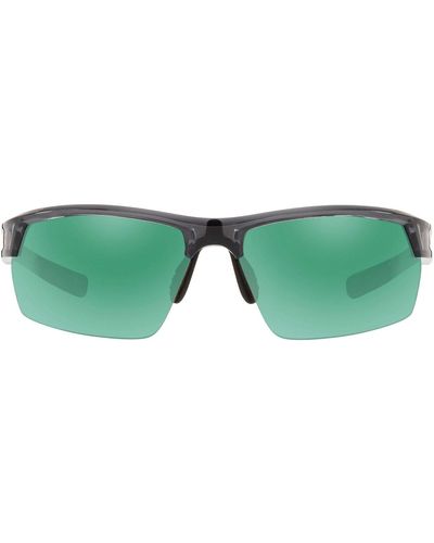 Native Eyewear Catamount Polarized Rectangular Sunglasses - Green