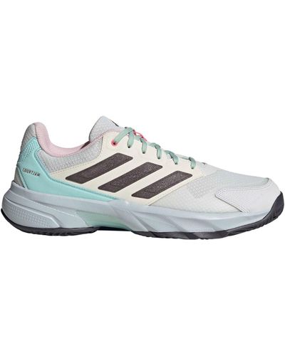adidas Courtjam Control 3 Clay Tennis Shoes Trainer - Grey