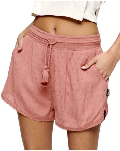 Superdry Vintage Beach Short Panties, - Pink