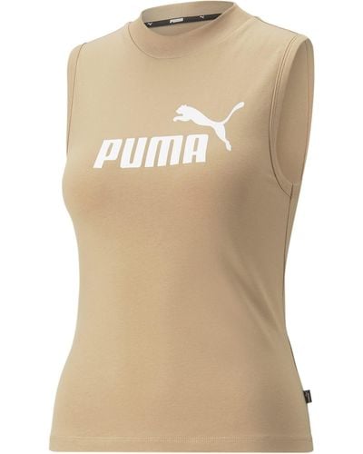 PUMA Ess Slim Logo Sleeveless T-Shirt S - Neutro