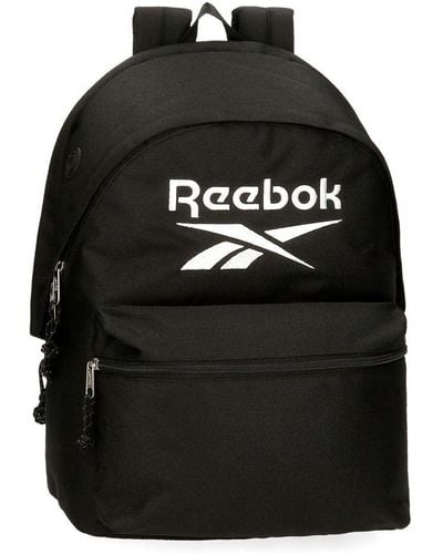 Reebok Boston Double Compartment School Backpack Black 31x44x15 Cms Polyester 20,46l