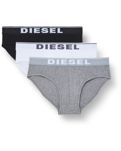 DIESEL 3 Pack Briefs With Tonal Waistaband - Multicolor