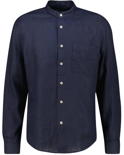 Marc O' Polo Camicia da uomo in lino - Blu