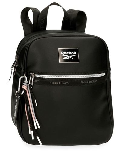 Reebok Tina Adaptable Backpack Black 24x28x10 Cms Synthetic Leather 6,72l