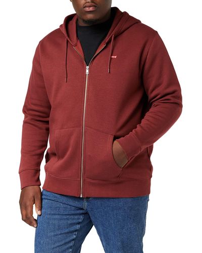 Levi's Core NG Sweatshirt mit Reißverschluss Port - Rot