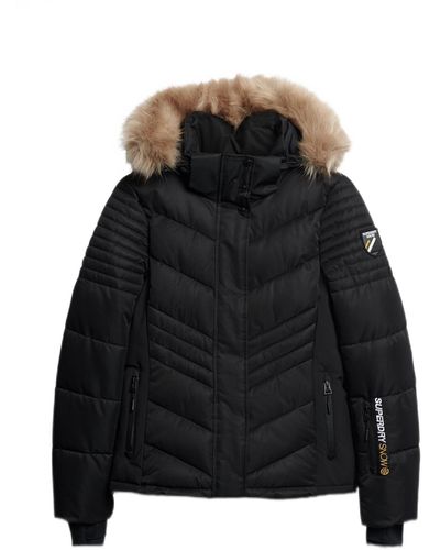 Superdry Ski Luxe Puffer Jacket - Black