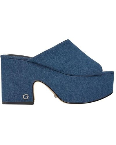 Guess Fljya2-den04 Sandals - Blue