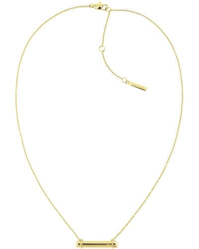Calvin Klein Collana da Donna Collezione Elongated Linear - 35000015 - Bianco