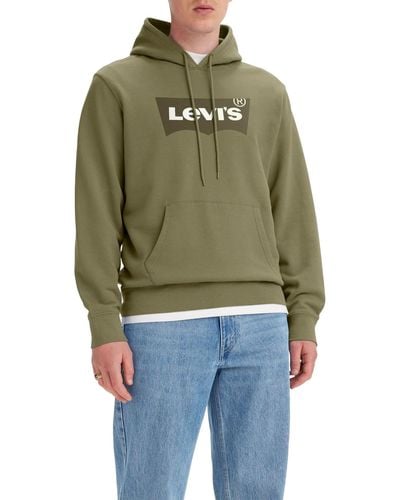 Levi's Standard Graphic Hoodie Sweatshirt Cedar - Grün