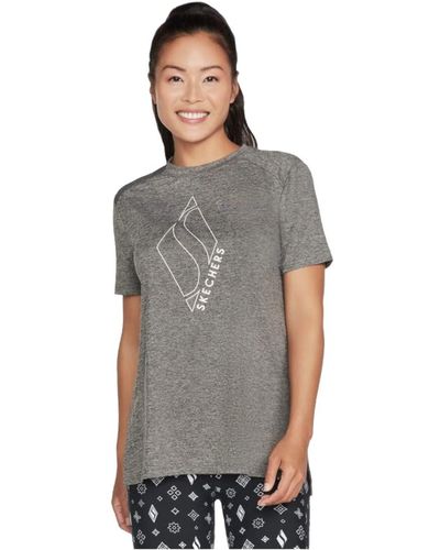 Skechers Diamond Blissful Tee T-shirt - Grijs