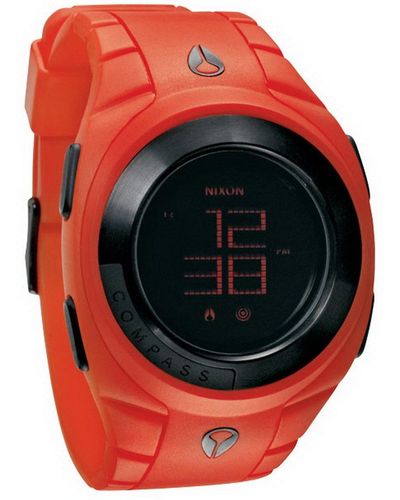 Nixon Armbanduhr XL Digital Plastik A109200-00 - Rot