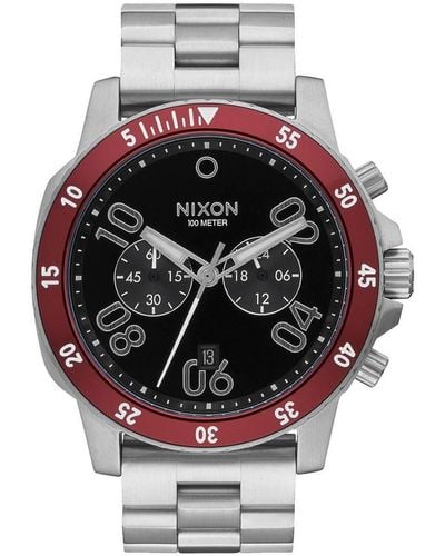 Nixon Chronograph Quarz Uhr mit Edelstahl Armband A549-008-00 - Mehrfarbig