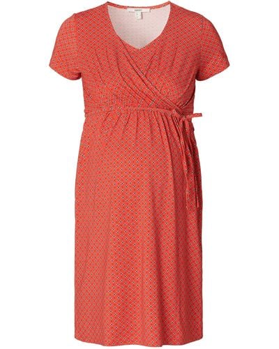 Esprit Dress Nursing Short Sleeve Allover Print Vestito - Rosso