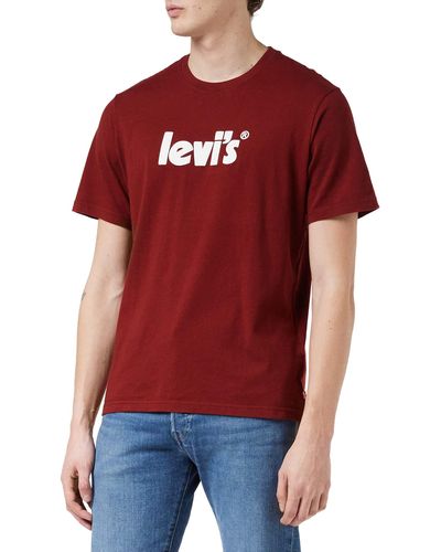 Levi's SS Relaxed Fit Tee T-Shirt - Rouge
