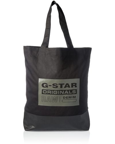 G-Star RAW Canvas Shopper Bag Voor - Zwart