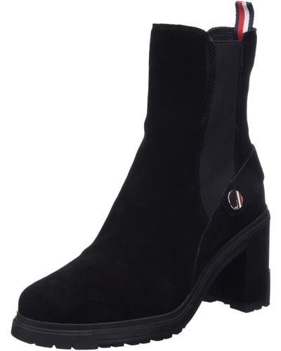 Tommy Hilfiger Outdoor High Heel Boot Fashion - Black