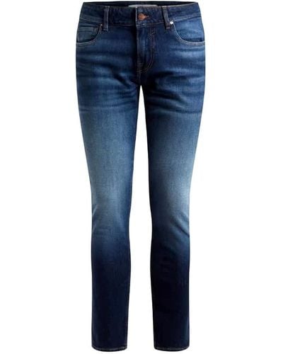 Guess Jean Skinny en Coton recyclé Jeans - Bleu
