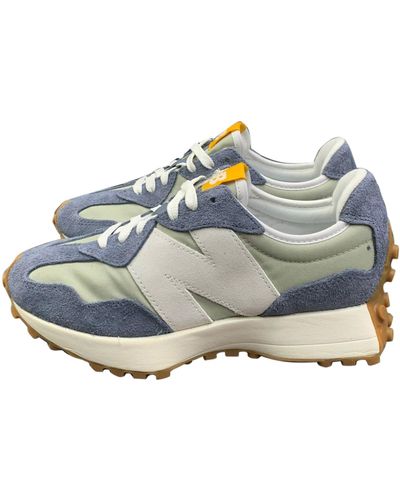 New Balance 70s Heritage Oversized Logo Rn Suede Mesh Trainers - Blue