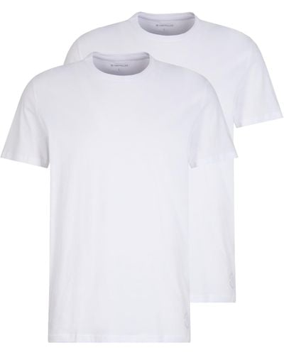 Tom Tailor Doppelpack Crew Neck T Shirt - Weiß